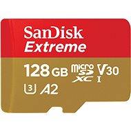 SanDisk microSDXC 128 GB Extreme + Rescue PRO Deluxe + SD adapter - Memóriakártya