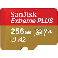 Memóriakártya SanDisk microSDXC 256 GB Extreme PLUS + Rescue PRO Deluxe + SD adapter