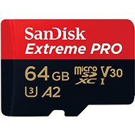 SanDisk microSDXC 64 GB Extreme PRO + Rescue PRO Deluxe + SD adapter - Memóriakártya