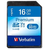 VERBATIM Premium SDHC 16GB UHS-I V10 U1 - Memóriakártya