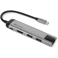 VERBATIM USB-C Multiport HUB USB 3.1 GEN 1/ 2x USB 3.0/ HDMI/ RJ45