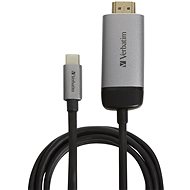 Átalakító VERBATIM USB-C TO HDMI 4K ADAPTER - USB 3.1 GEN 1/ HDMI, 1,5 m