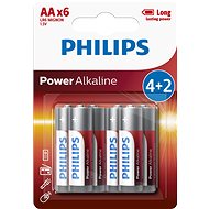 Akkumulátor Philips LR6P6BP 6 db/csomag - Eldobható elem