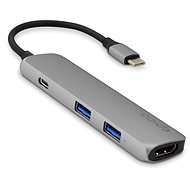 Port replikátor Epico USB Type-C Hub Multi-Port 4k HDMI - space grey/black