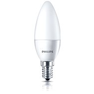 Philips LED gyertya 4-25W, E14, 2700K, tejfehér