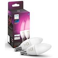LED izzó Philips Hue White and Color Ambiance 6W E14 szett 2db - LED žárovka