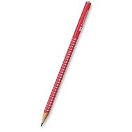 FABER-CASTELL Sparkle B háromszög alakú, piros - Grafit ceruza