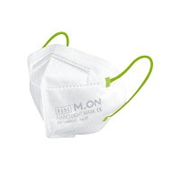 NANO M.ON - NANO LIGHT MASK Junior Kiadás, nano szájmaszk respirátor formájában (10 db) fehér + élén - Szájmaszk