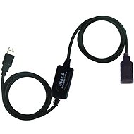 Adatkábel PremiumCord USB 2.0 repeater 10 m-es hosszabbító - Datový kabel