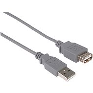 Adatkábel PremiumCord USB 2.0 hosszabbító 0,5 m szürke - Datový kabel
