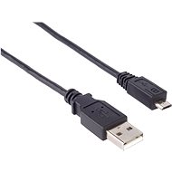 PremiumCord USB 2.0 interfész mikro AB 5 m fekete - Adatkábel