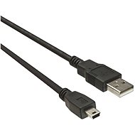 Adatkábel PremiumCord USB 2.0 A-B mini összekötő 0,5 m fekete - Datový kabel