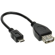 PremiumCord USB kábel, A/f - Micro USB/m 20 cm - Átalakító