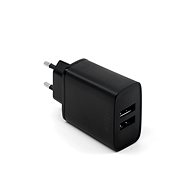 Hálózati adapter FIXED Smart Rapid Charge 15W 2xUSB kimenettel, fekete