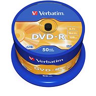Média Verbatim DVD-R 16x, 50ks cakebox - Média