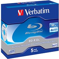Verbatim BD-R 50GB Dual Layer 6x, 5 db - tokokban - Média