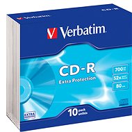Média VERBATIM CD-R 80 52x EXTRA slim 10db