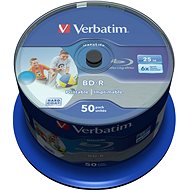 VERBATIM BD-R SL DataLife 25GB, 6x, printable, spindle 50 db - Média