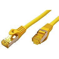OEM S/FTP Cat 7 patch kábel, RJ45 csatlakozókkal, LSOH, 0,5 m, sárga - Hálózati kábel
