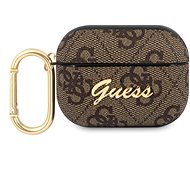 Guess 4G Script PC/PU tok Apple Airpods Pro Barna - Fülhallgató tok
