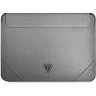 Guess Saffiano Triangle Metal Logo Computer Sleeve 13/14" Silver - Laptop tok