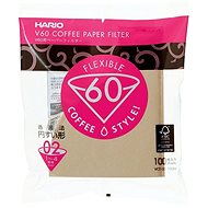 Hario papírfilter V60-02, nem fehérített, 100db - Kávéfilter