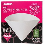 Hario papírfilter V60-02, fehér, 40 db - Kávéfilter