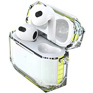 Hishell Two Colour Clear Case for Airpods 3 yellow - Fülhallgató tok