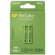 Tölthető elem GP ReCyko 650 AAA (HR03) újratölthető elem, 2 db - Nabíjecí baterie