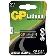 GP CR123A, lítium, 1 db buborékcsomagolásban - Eldobható elem