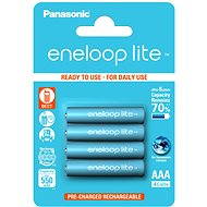 Tölthető elem Panasonic eneloop lite AAA 550mAh 4 db - Nabíjecí baterie