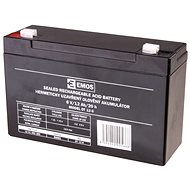 EMOS Karbantartásmentes ólomakkumulátor 6 V/12 Ah, faston 4,7 mm - Akkumulátor szünetmentes tápegységhez