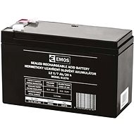 EMOS Karbantartásmentes ólomakkumulátor 12 V/7 Ah, faston 4,7 mm - Akkumulátor szünetmentes tápegységhez