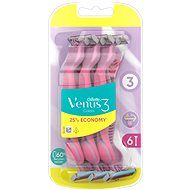 Női borotva GILLETTE Venus 3 Pink (6 db) - Dámská holítka
