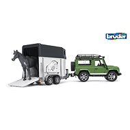 Bruder Land Rover pótkocsival, 1 ló - Játék autó