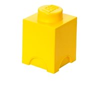 LEGO tároló doboz 125 x 127 x 180 mm - sárga
