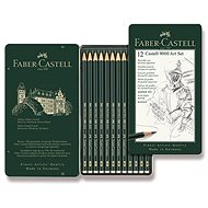 Grafit ceruzák Faber-Castell Castell 9000 Art konzervdobozban, 12 db-os készlet - Ceruza