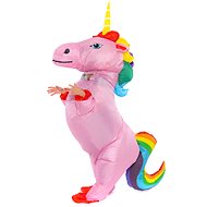 Felfújható jelmez gyerekeknek - Pink Unicorn with Rainbow Tail - Jelmez