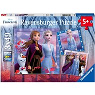 Ravensburger 050116 Disney Jégvarázs 2, 3x49 darab - Puzzle