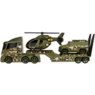 Játék autó Játék katonai szállító helikopterrel és autóval