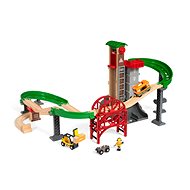 Brio World 33887 Logisztikai raktár pályával, emelő és rakodó berendezéssel - Vonatpálya