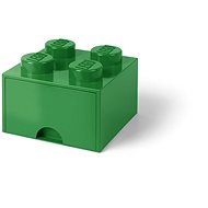 Tároló doboz LEGO fiókos tároló doboz - sötétzöld