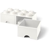 Tároló doboz LEGO 8 tárolódoboz - fehér