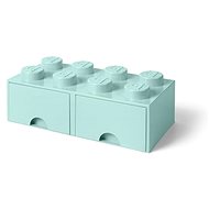 Tároló doboz LEGO 8 tárolódoboz - aqua kék