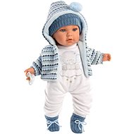Llorens 42405 Baby Enzo - Élethű játékbaba hangokkal és puha szövet testtel - 42 cm - Játékbaba