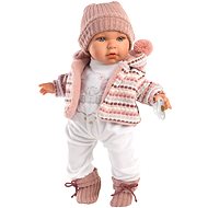 Llorens 42406 Baby Julia - Élethű játékbaba hangokkal és puha szövet testtel - 42 cm - Játékbaba