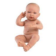 Llorens 84302 New Born Kislány - élethű újszülött játékbaba teljesen vinyl testtel - 43 cm - Játékbaba