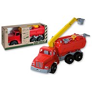 Játék autó Androni Giant Trucks tűzoltókocsi emelőkosárral és funkcionális fecskendővel - 74 cm hosszú