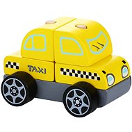 CUBIKA 13159 Taxi autó - fa kirakó 5 db - Kirakós játék