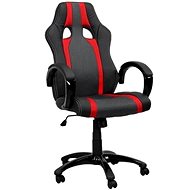 Irodai fotel HAWAII piros/fekete csíkos irodai szék